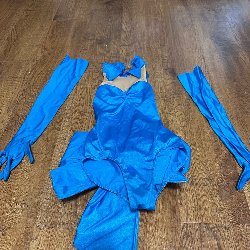 Blue Kids Dance Costume